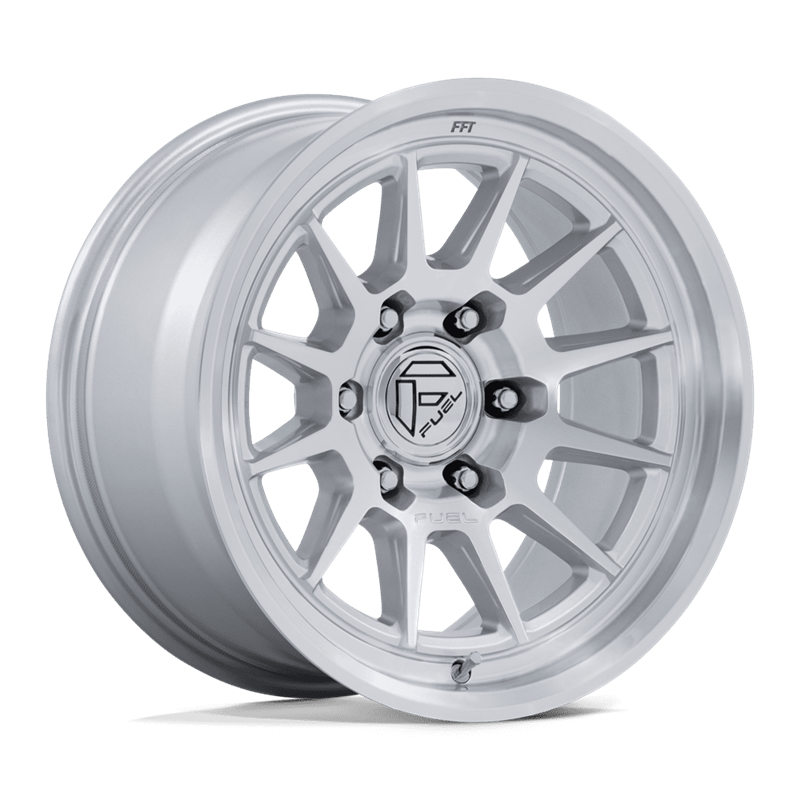 Fuel Off-Road | FC902 SPUR 17x9 ET-12 - GLOSS SILVER W/ MACHINED FACE