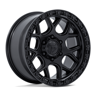 Fuel Off-Road | FC908 PUMA 17x9 ET-12 - MATTE BLACK W/ GLOSS BLACK LIP