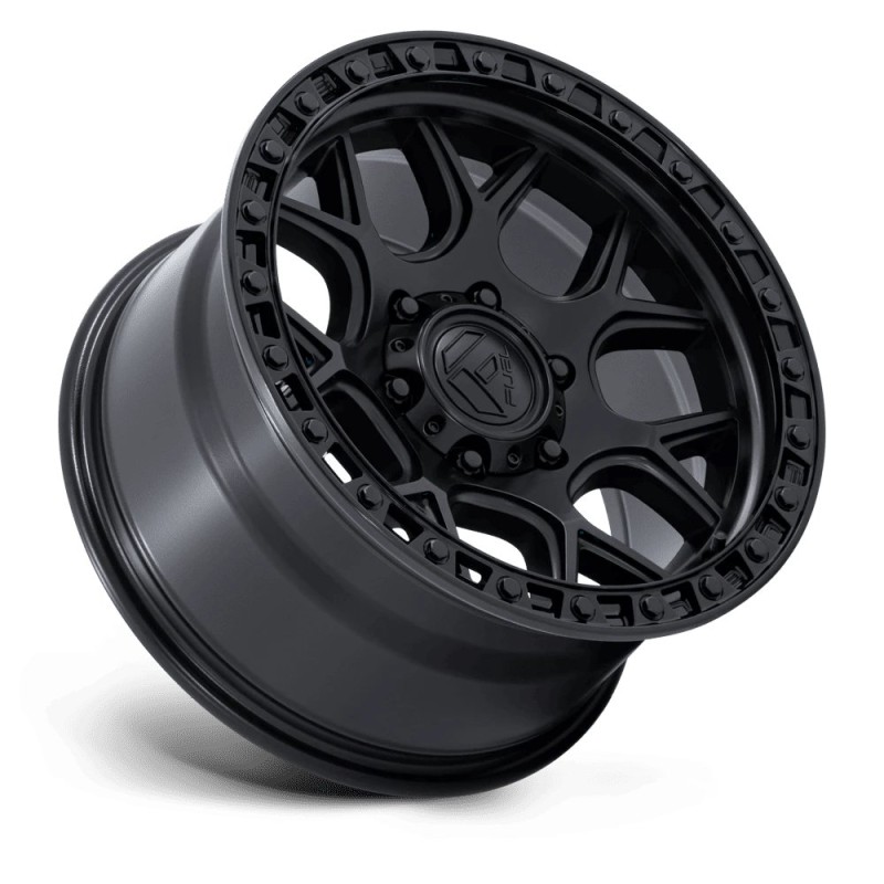 Fuel Off-Road | FC908 PUMA 20x9 ET1 - MATTE BLACK W/ GLOSS BLACK LIP