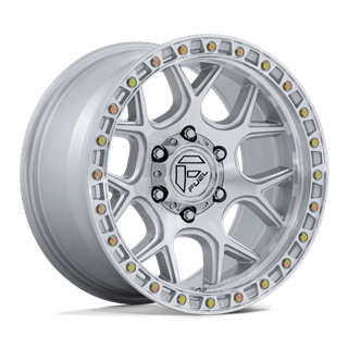 Fuel Off-Road | FC908 PUMA 17x9 ET-12 - GLOSS SILVER W/ MACHINED FACE