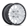 Fuel Off-Road | FV866 PISTON UTV 15x7 ET38 - HYPER SILVER MACH-FC M-BLK LIP
