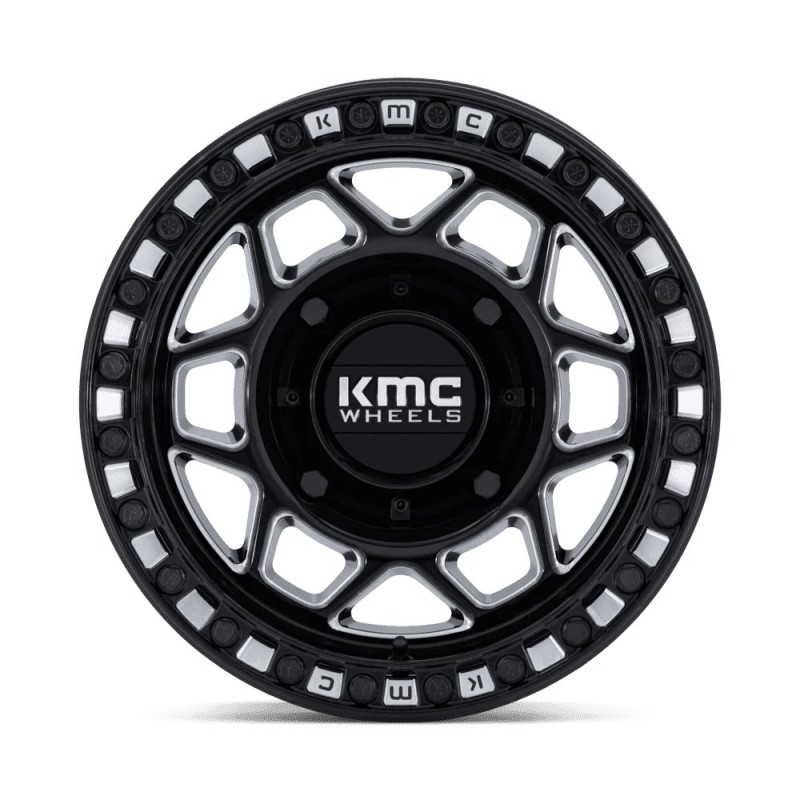 KMC | KS241 TORX UTV BEADLOCK 15x7 ET38 - GLOSS BLACK MILLED