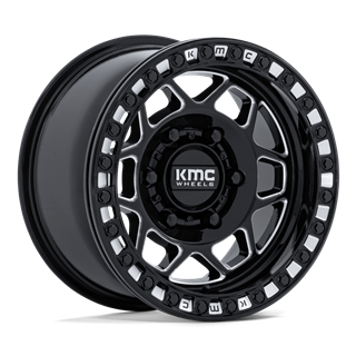 KMC | KS241 TORX UTV BEADLOCK 15x7 ET38 - GLOSS BLACK MILLED