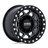 KMC | KS241 TORX UTV BEADLOCK 15x8 ET0 - GLOSS BLACK MILLED