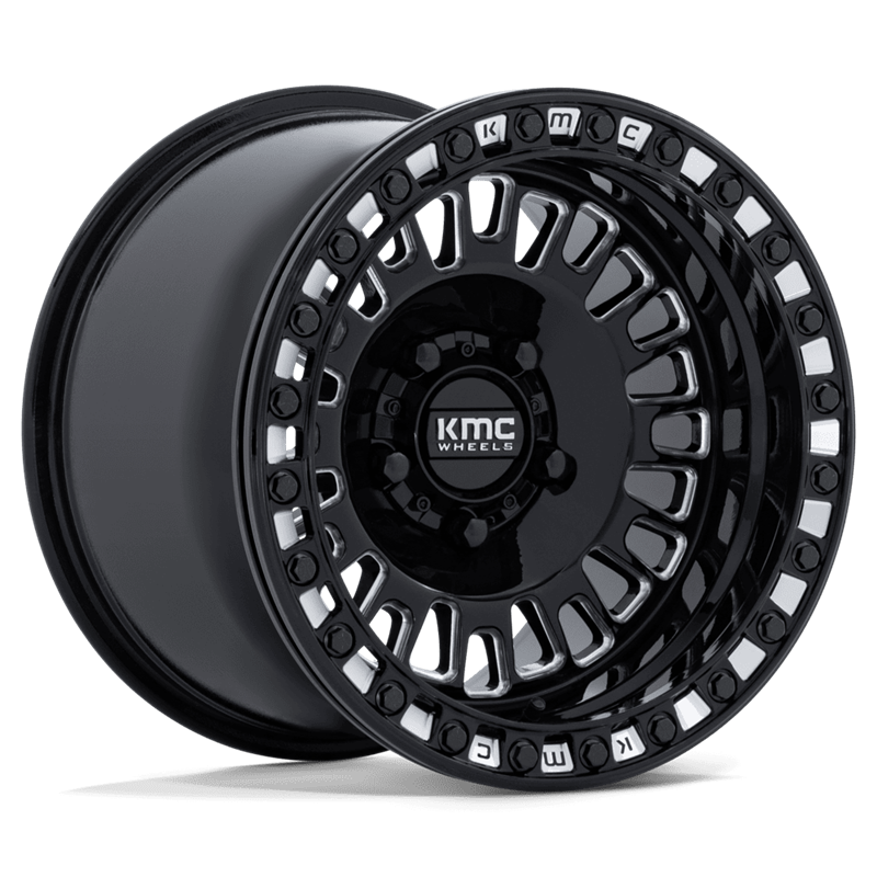 KMC | KS242 AZTEC UTV BEADLOCK 15x10 ET0 - GLOSS BLACK MILLED