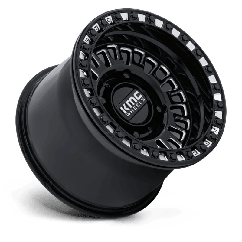 KMC | KS242 AZTEC UTV BEADLOCK 15x10 ET0 - GLOSS BLACK MILLED