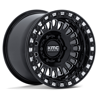 KMC | KS242 AZTEC UTV BEADLOCK 15x8 ET0 - GLOSS BLACK MILLED