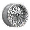 MSA Offroad | MA53 BOLO UTV BEADLOCK 15x7 ET38 - GLOSS SILVER W/ MACHINED FACE