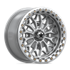 MSA Offroad | MA53 BOLO UTV BEADLOCK 15x7 ET10 - GLOSS SILVER W/ MACHINED FACE