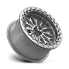 MSA Offroad | MA53 BOLO UTV BEADLOCK 15x7 ET10 - GLOSS SILVER W/ MACHINED FACE