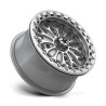 MSA Offroad | MA53 BOLO UTV BEADLOCK 15x7 ET38 - GLOSS SILVER W/ MACHINED FACE