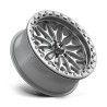 MSA Offroad | MA53 BOLO UTV BEADLOCK 18x7 ET10 - GLOSS SILVER W/ MACHINED FACE