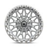 MSA Offroad | MA53 BOLO UTV BEADLOCK 18x7 ET10 - GLOSS SILVER W/ MACHINED FACE