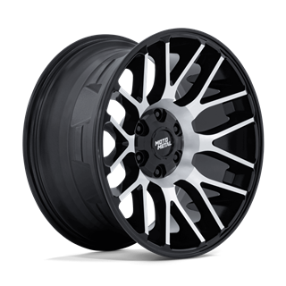 Moto Metal | MO816 OVERLOOK 20x9 ET1 - GLOSS BLACK W/ MACHINED FACE