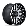 Moto Metal | MO816 OVERLOOK 20x9 ET1 - GLOSS BLACK W/ MACHINED FACE