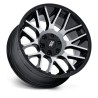 Moto Metal | MO816 OVERLOOK 20x9 ET1 - GLOSS BLACK W/ MACHINED FACE