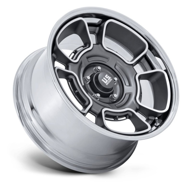 US Mag | UC147 FLAGSTAFF 22x10.5 ET12 - ANTHRACITE W/ MACH-FC & CHR-LP