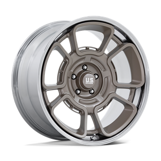 US Mag | UC147 FLAGSTAFF 22x10.5 ET0 - PEWTER W/ CHROME LIP