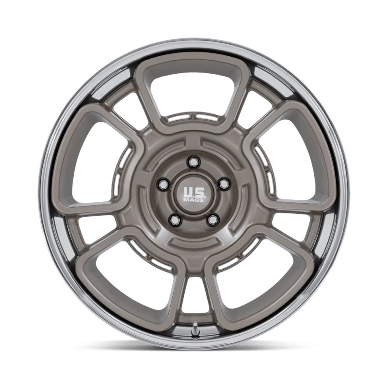 US Mag | UC147 FLAGSTAFF 22x10.5 ET0 - PEWTER W/ CHROME LIP