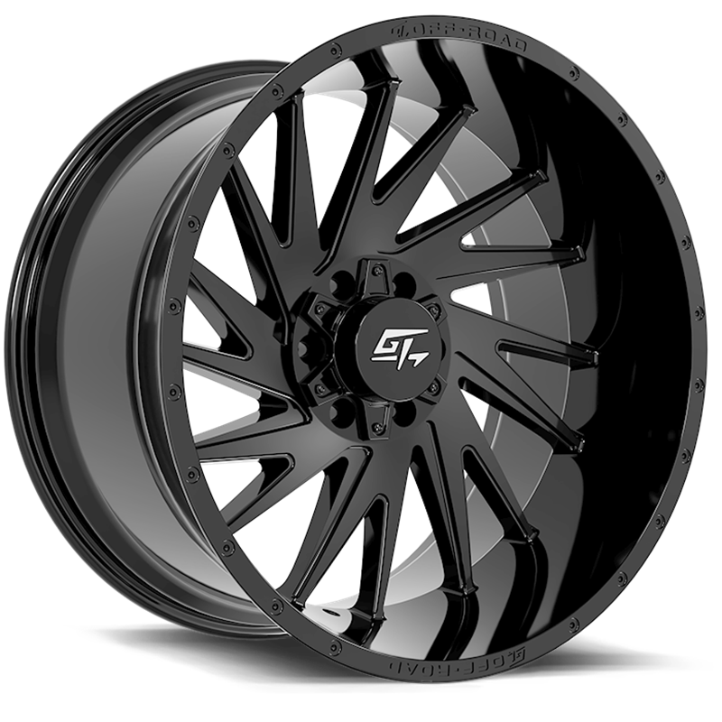 GT OFFROAD | TOMAHAWK 24x14 ET-76 - Gloss Black