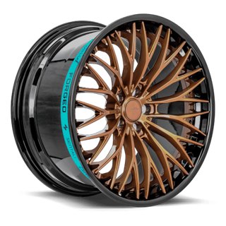 SENTALI BARREL | SB1 19x8.5 ET35 - Gloss Black Lip / Gloss Bronze Centre