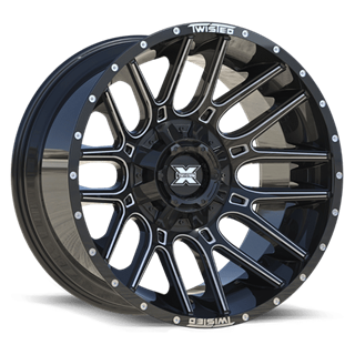 TWISTED OFF-ROAD | TW3 22x12 ET-44 - Gloss Black Milled