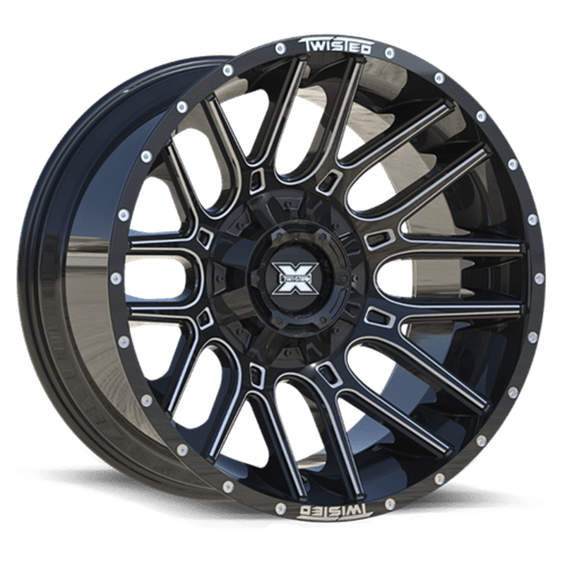 TWISTED OFF-ROAD | TW3 22x12 ET-44 - Gloss Black Milled