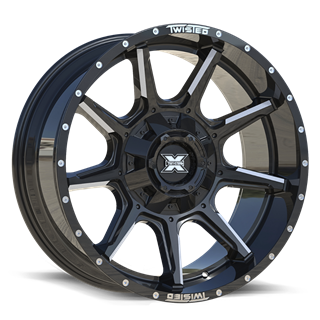 TWISTED OFF-ROAD | TW2 20x10 ET-18 - Gloss Black Milled