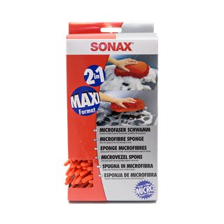 SONAX | Microfibre Car Wash Sponge - Red