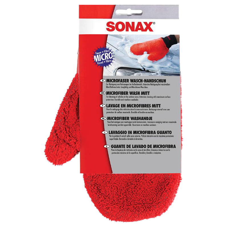 SONAX | Microfibre Washing Glove - Red
