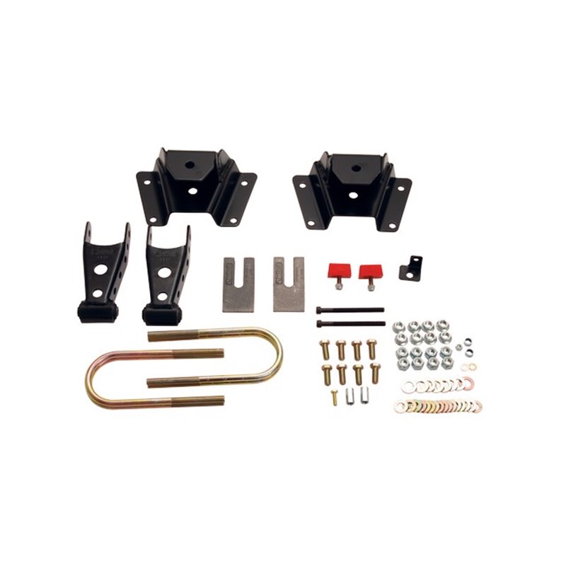 Belltech | 4" Drop Leaf Spring Shackle & Hanger Kit (Front Hanger/Rear Shackle) - F-150 4.2L4.6L5.4L 2000-2003