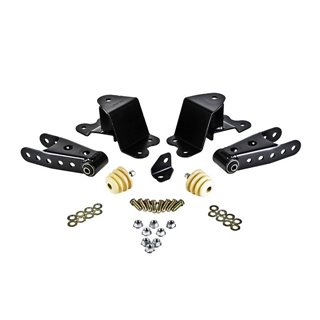 Belltech | 4" Drop Leaf Spring Shackle & Hanger Kit (Front Hanger/Rear Shackle) - C1500 1990-1998