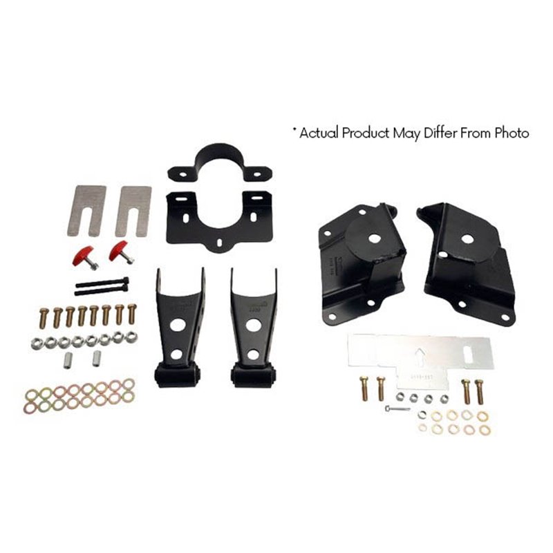 Belltech | 4" Drop Leaf Spring Shackle & Hanger Kit (Front Hanger/Rear Shackle) - Silverado / Sierra 1500 2000-2006
