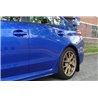 RallyArmor | Blue Mud Flap White Logo - WRX / STI 2015-2021
