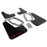 RallyArmor | UR Mud Flap Red Logo - Tesla Model 3 2017-2023