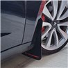 RallyArmor | UR Mud Flap Red Logo - Tesla Model 3 2017-2023