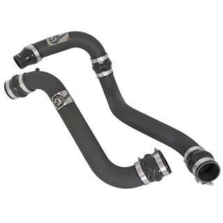 aFe Power | BladeRunner 3 IN Aluminum Hot and Cold Charge Pipe Kit Black - Silverado / Sierra 2500 HD / 3500 HD 6.6L 2011-2016