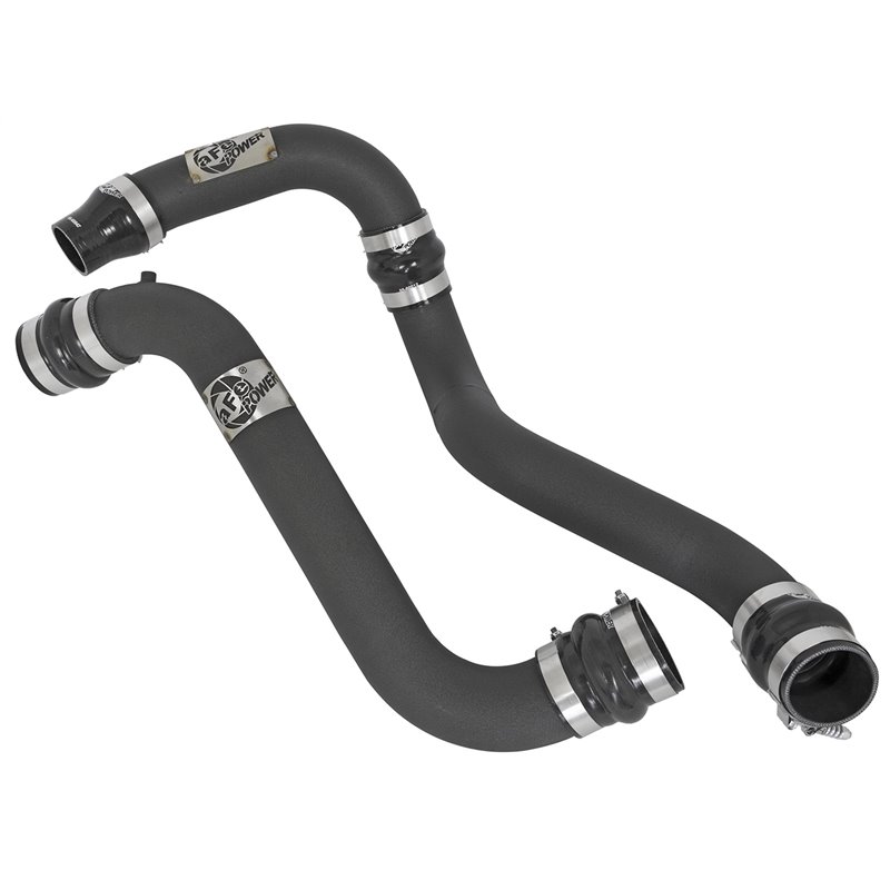 aFe Power | BladeRunner 3 IN Aluminum Hot and Cold Charge Pipe Kit Black - Silverado / Sierra 2500 HD / 3500 HD 6.6L 2011-2016