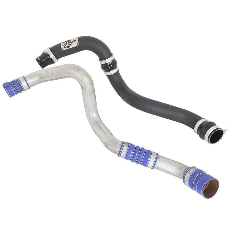 aFe Power | BladeRunner 3 IN Aluminum Hot and Cold Charge Pipe Kit Black - Silverado / Sierra 2500 HD / 3500 HD 6.6L 2011-2016