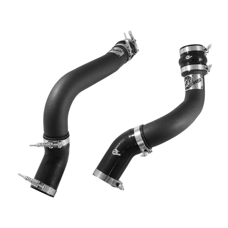 aFe Power | BladeRunner 3 IN Aluminum Hot and Cold Charge Pipe Kit Black - Ram 2500 / 3500 6.7L 2013-2018
