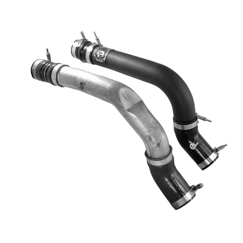 aFe Power | BladeRunner 3 IN Aluminum Hot and Cold Charge Pipe Kit Black - Ram 2500 / 3500 6.7L 2013-2018