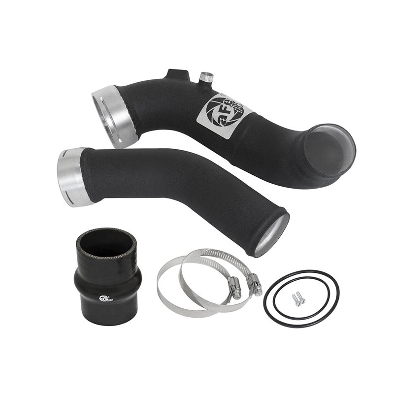 aFe Power | BladeRunner 2-1/2 to 3 IN Aluminum Cold Charge Pipe Black - 335i / 335i xDrive 3.0T 2012-2015