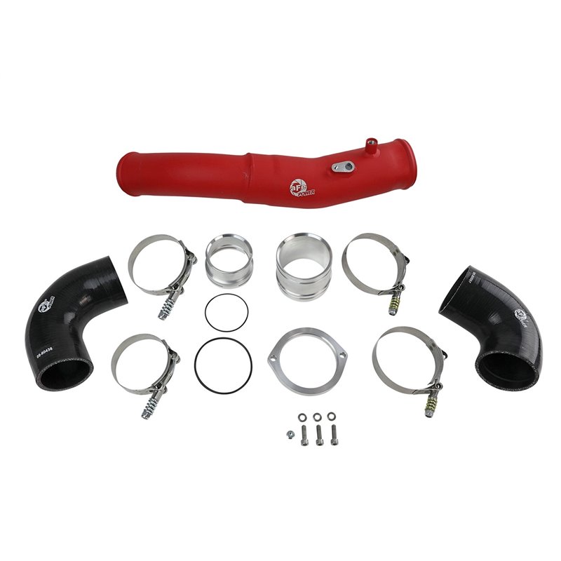 aFe Power | BladeRunner 2-1/2 IN Aluminum Hot Charge Pipe Red - GR Supra 3.0T 2020-2023