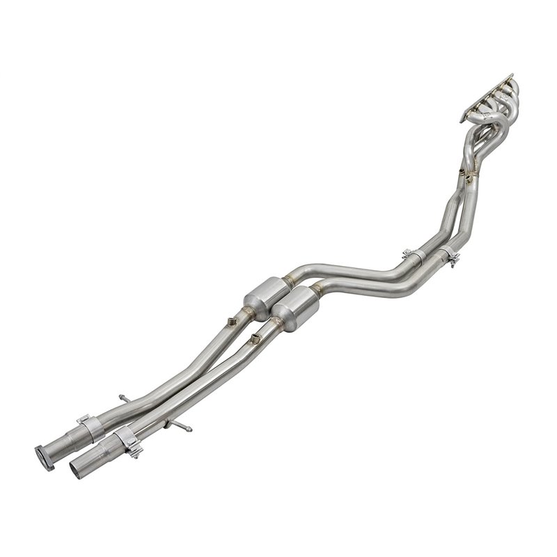 aFe POWER | Twisted Steel Long Tube Header/Mid Pipe 304 SS w/Cat - M3 3.2L 1996-1999