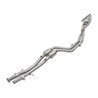 aFe POWER | Twisted Steel Long Tube Header/Mid Pipe 304 SS w/Cat - M3 3.2L 1996-1999
