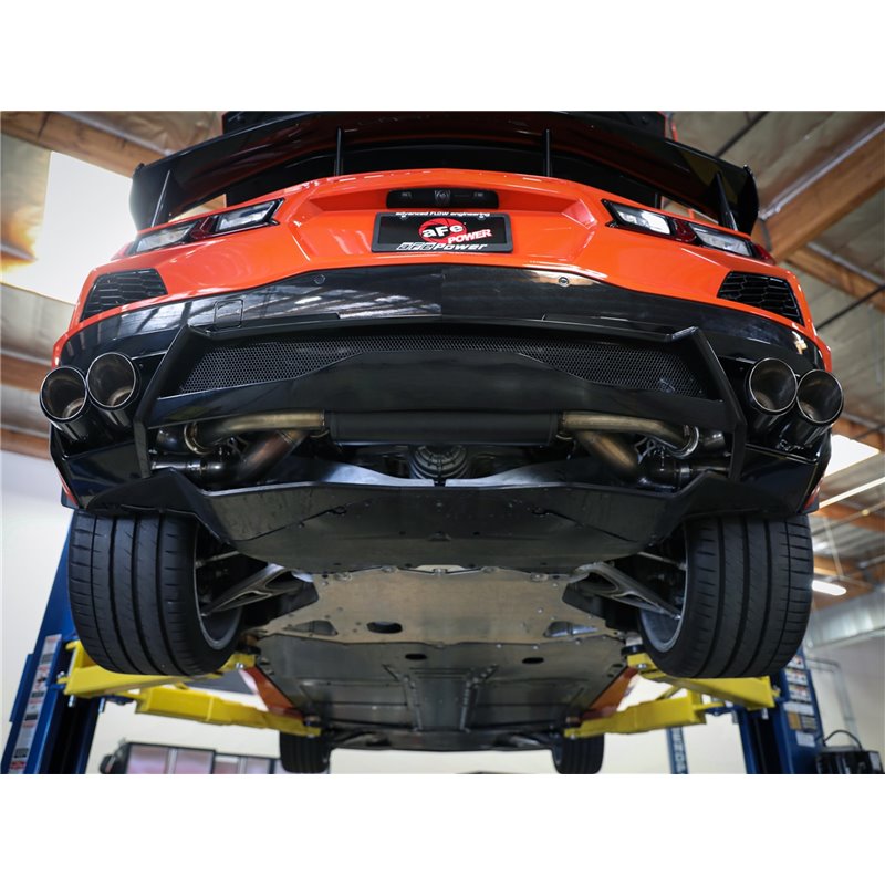 aFe Power | MACH Force-Xp Cat-Back Exhaust w/o NPP Exhaust Valve Black Tip - Corvette 6.2L 2020-2023