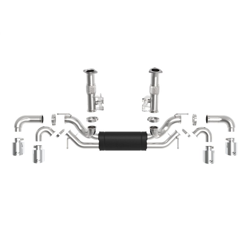 aFe Power | MACH Force-Xp Cat-Back Exhaust w/o NPP Exhaust Valve Polished Tip - Corvette 6.2L 2020-2023