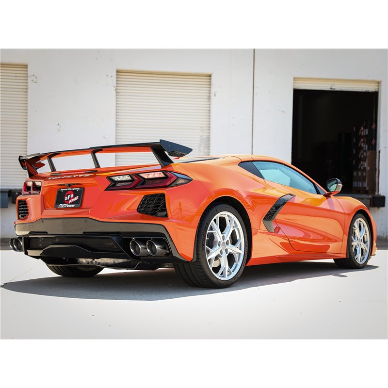 aFe Power | MACH Force-Xp Cat-Back Exhaust w/o NPP Exhaust Valve Polished Tip - Corvette 6.2L 2020-2023