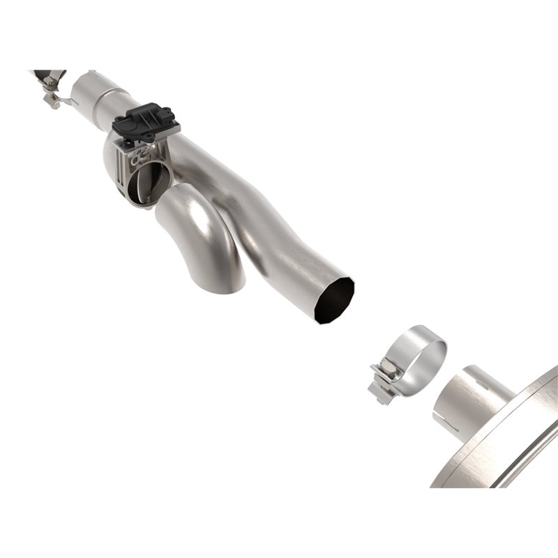 aFe Power | Gemini XV 3 IN 304 Stainless Steel Cat-Back Exhaust System w/Cut-Out Black - Silverado / Sierra 1500 2009-2018