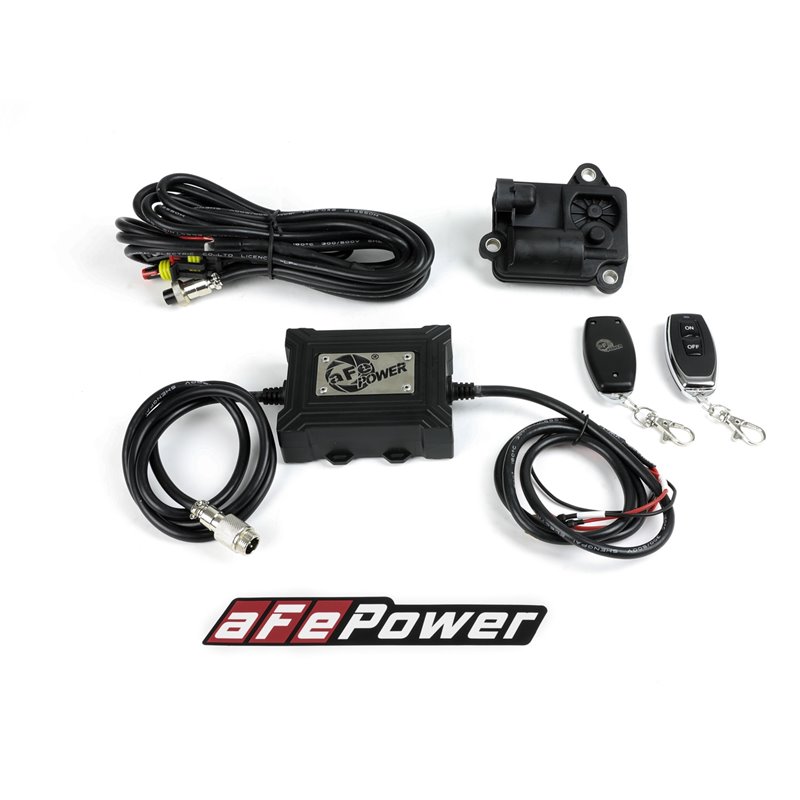 aFe Power | Gemini XV 3 IN 304 Stainless Steel Cat-Back Exhaust System w/Cut-Out Black - Silverado / Sierra 1500 2009-2018